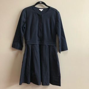 Gap Navy Blue Dress w Box Pleated Skirt, Size 8